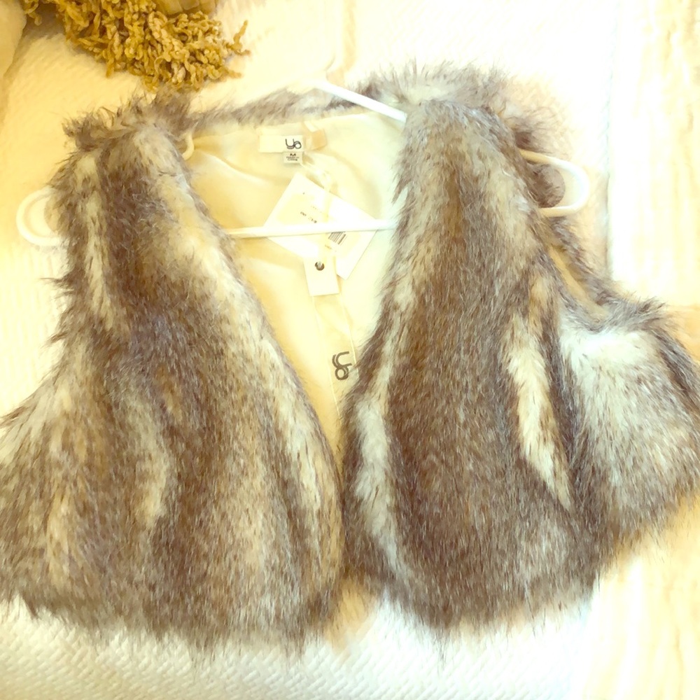 Faux fur vest